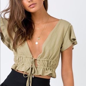 Jamison Reid Crop Too Khaki